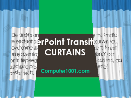 powerpoint curtain transition